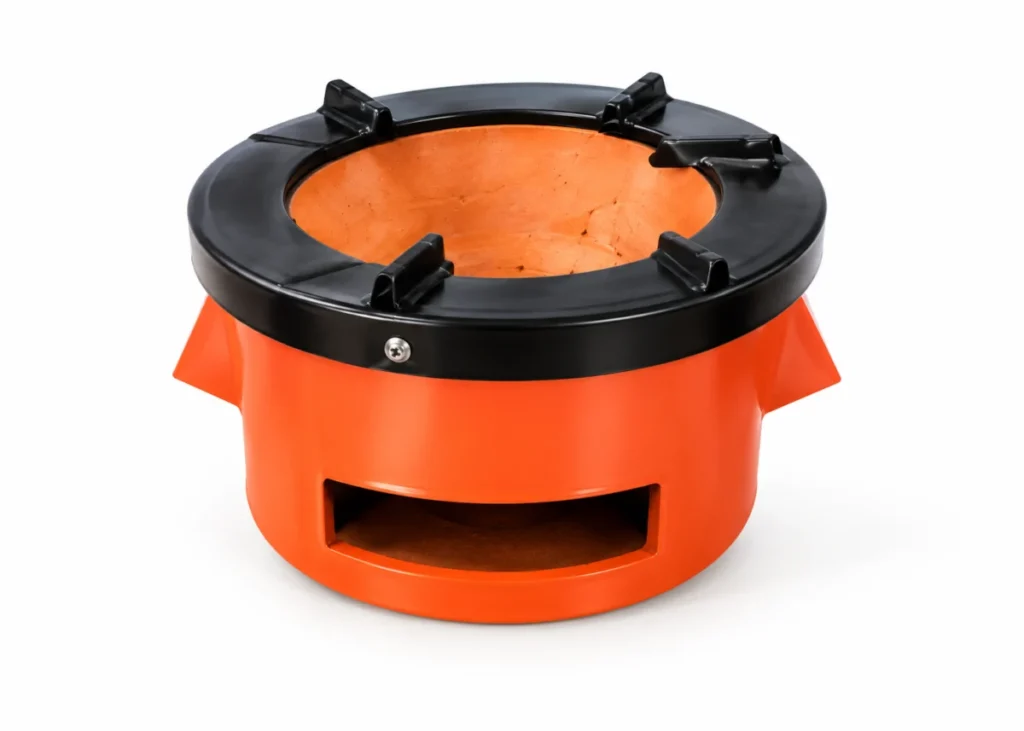 Illustrative orange Laafia Mini stove